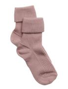 Mp Denmark Wool Rib Baby Socks Rosa