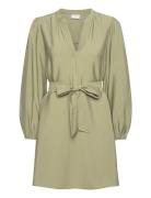 Vipandy L/S Short Dress - Noos Kort Klänning Khaki Green Vila