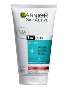 Garnier Skinactive Pureactive 3-In-1 Clay 150 Ml Ansiktstvätt Sminkbor...