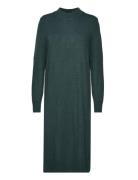 Vila Viril Crew Neck L/S Midi Dress - Noos Grön