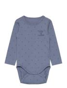 Hmlbeesy Body L/S Långärmad Bodysuit Blue Hummel