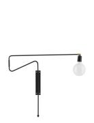 Swing Væglampe Home Lighting Lamps Wall Lamps Black House Doctor