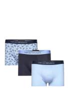 Men's Knit 3-Pack Trunk Boxerkalsonger Blue Emporio Armani