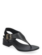 Robyn Flex Thong Sandal Med Klack Black Michael Kors