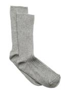 Sock - Rib Sockor Strumpor Grey Melton