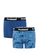 Hmlnolan Boxers 2-Pack Night & Underwear Underwear Underpants Blue Hum...