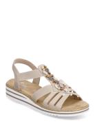 V0649-62 Platta Sandaler Beige Rieker