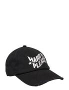 Htp Logo Cap W. Distress Accessories Headwear Caps Black Cannari Conce...
