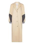 Long Coat Outerwear Coats Winter Coats Beige Cannari Concept