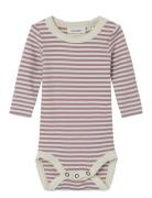 Nbfgaya Fon Ls Slim Body Lil Bodies Long-sleeved Pink Lil'Atelier