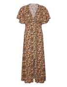 Sea Of Dreams Maxi Dress Ss Maxiklänning Festklänning Brown Rip Curl