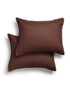 Midnatt Pillow Cover 2 -Pack Cortado Brun