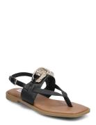 Genie Sandal Platta Sandaler Black Steve Madden