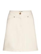 Slanneline Mini Skirt Kort Kjol Cream Soaked In Luxury