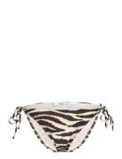 Mango Animal Print Bikini Bottom Svart