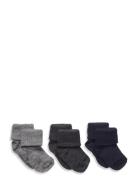 Wool Rib Baby Socks - 3-Pack Sockor Strumpor Multi/patterned Mp Denmar...