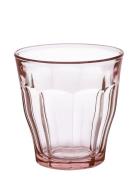 Picardie Tumbler 4-Pack Home Tableware Glass Drinking Glass Pink Dural...