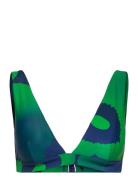 Marimekko Mearta Unikko Bikini Top Grön