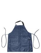 Scandinavian Home Apron Vintage Leather Denim Blå