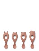 Liewood Liva Silic Spoon 4-Pack Rosa