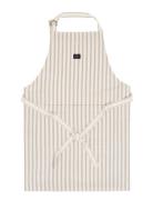 Lexington Home Icons Cotton Herringb Striped Apron Beige