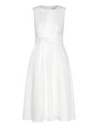 Leana Dress Knälång Klänning White Andiata