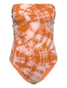 Rabens Sal R Cosmo Open Back Swimsuit - Layla Orange