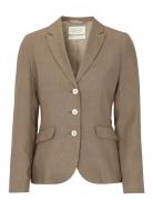 Newhouse Amanda Linen Blazer Brun