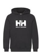 Hh Logo Hoodie Sport Sweat-shirts & Hoodies Hoodies Black Helly Hansen