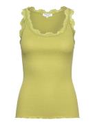 Rwbabette Sl U-Neck Lace Top Tops T-shirts & Tops Sleeveless Green Ros...