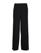 Slftinni Mw Wide Pant Bottoms Trousers Wide Leg Black Selected Femme