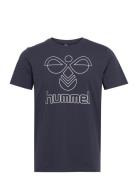 Hmlpeter T-Shirt S/S Sport T-shirts Short-sleeved Blue Hummel
