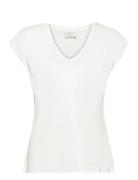 Kalise T-Shirt Tops T-shirts & Tops Short-sleeved White Kaffe
