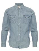 Slub Denim Western Shirt Tops Shirts Casual Blue Polo Ralph Lauren