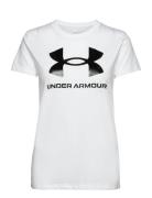 Ua Rival Logo Ss Sport T-shirts & Tops Short-sleeved White Under Armou...