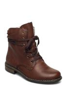 71229-22 Shoes Boots Ankle Boots Ankle Boots Flat Heel Brown Rieker