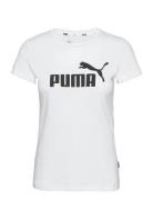Ess Logo Tee Sport T-shirts & Tops Short-sleeved White PUMA