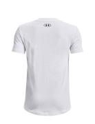 Ua Sportstyle Logo Ss Sport T-shirts Short-sleeved White Under Armour