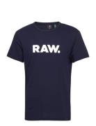 Holorn R T S\S Tops T-shirts Short-sleeved Navy G-Star RAW