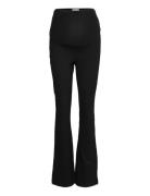 Trouser Mom Beatrix Bottoms Trousers Flared Black Lindex