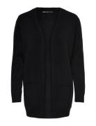 Onllesly L/S Open Cardigan Knt Noos Tops Knitwear Cardigans Black ONLY