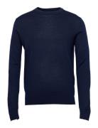 Selected Homme Slhtown Merino Coolmax Knit Crew Noos Marinblå