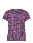 Korneliasz Blouse Tops Blouses Short-sleeved Purple Saint Tropez