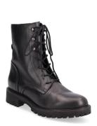 D Hoara E Shoes Boots Ankle Boots Laced Boots Black GEOX