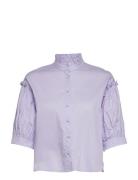Meria Shirt Tops Shirts Long-sleeved Purple Minus