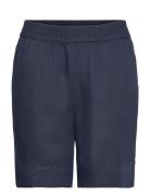 Linen Viscose Pull-On Shorts Bottoms Shorts Casual Shorts Navy GANT
