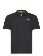 Clubhouse 3Bar Polo Sport Polos Short-sleeved Black Adidas Performance