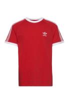 3-Stripes Tee Sport T-shirts Short-sleeved Red Adidas Originals