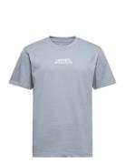 Ua Outline Heavyweight Ss Sport T-shirts Short-sleeved Blue Under Armo...