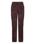 Slshirley Printed Pants Bottoms Trousers Straight Leg Brown Soaked In ...